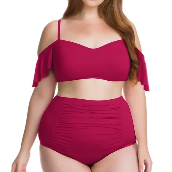 Becca ETC Swim Color Splash Top + Bottom (size 0X) NWT - Picture 2 of 8